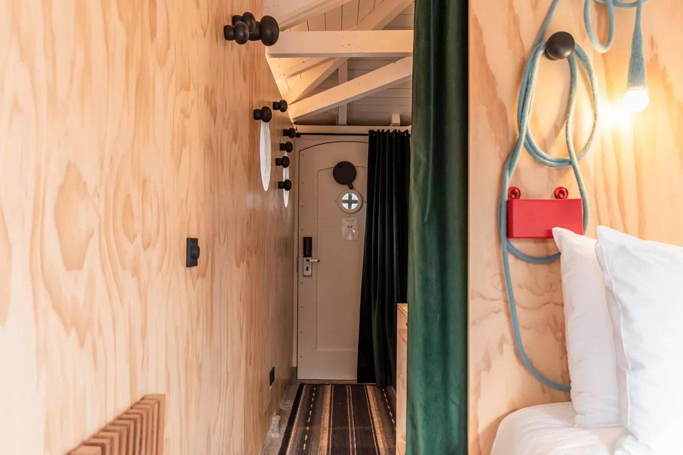 Hallway of SWEETS hotel's bridge house Omvalbrug