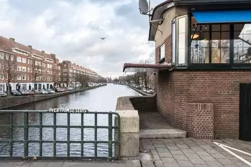 Photo of SWEETS hotel Amsterdam West Overtoomsesluis bridge house exterior view