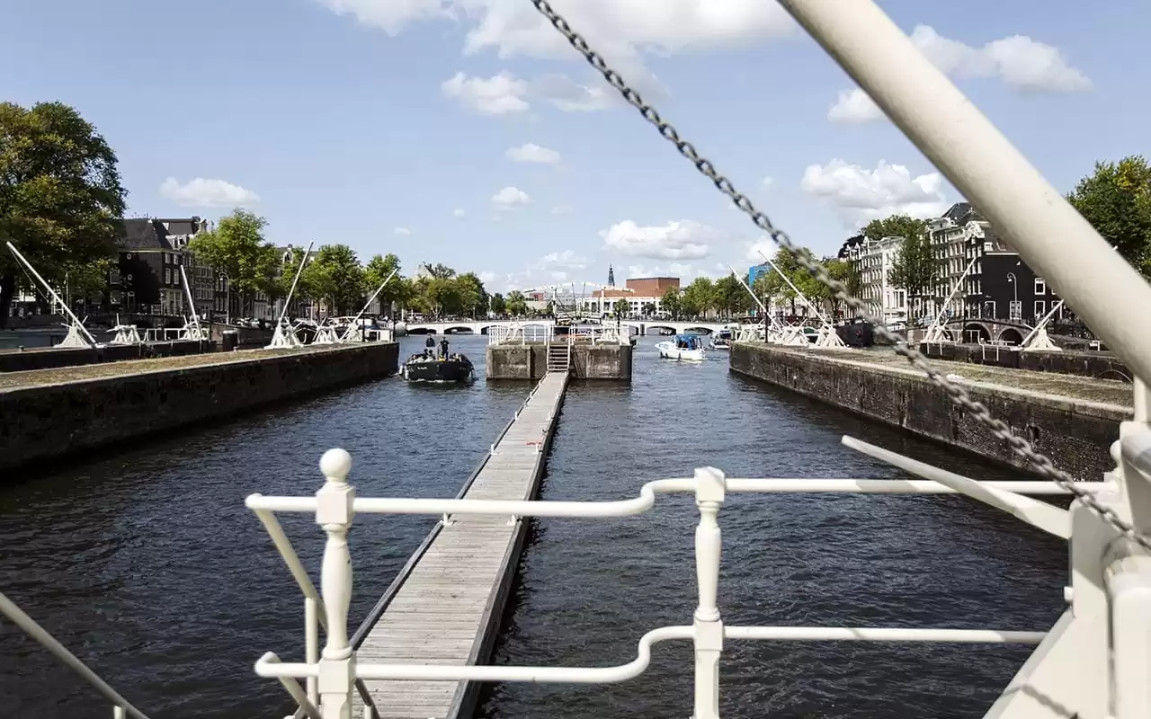 Photo of SWEETS hotel Amsterdam Amstelschutsluis view of skinny bridge