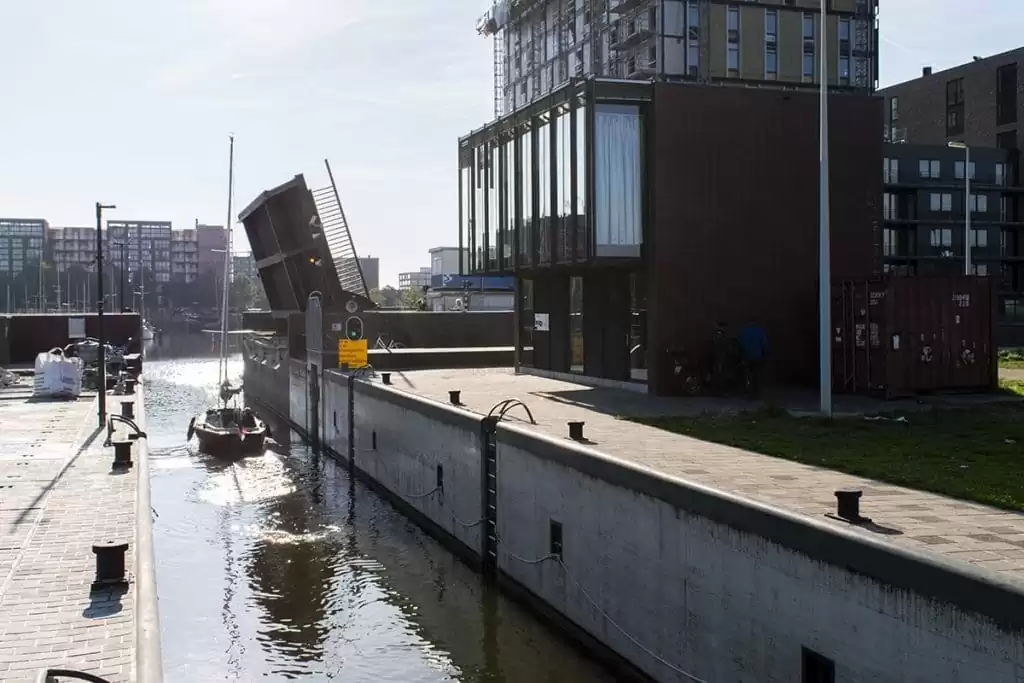 Amsterdam bridge house 211 Sluis Haveneiland IJburg surroundings