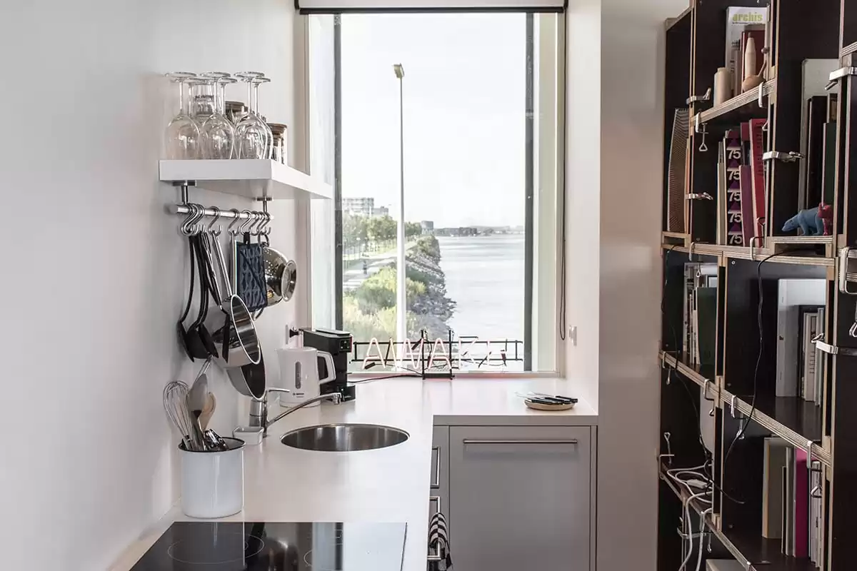 Photo of SWEETS hotel Amsterdam bridge house 211 Sluis Haveneiland IJburg kitchen view