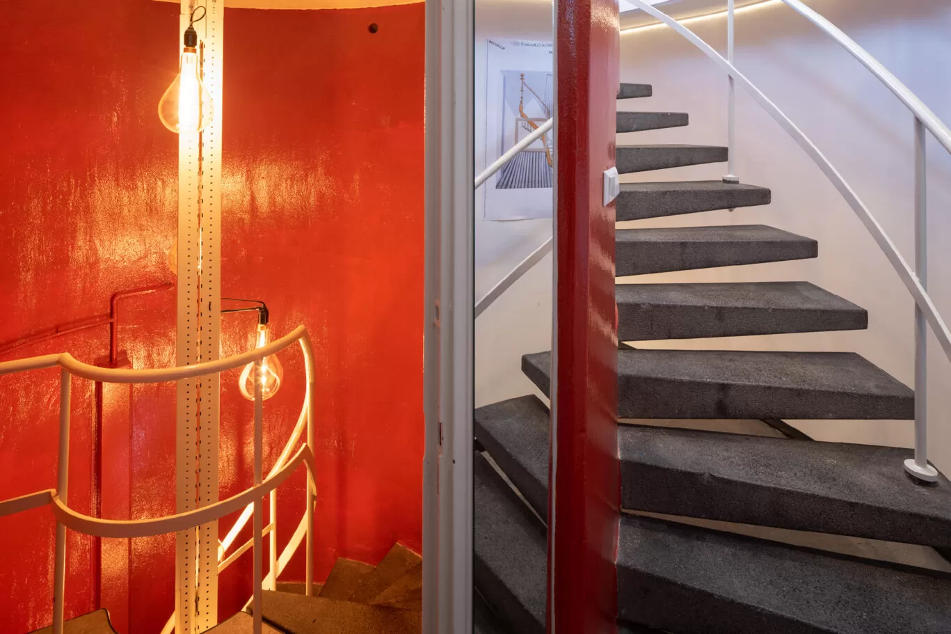 SWEETS hotel Amsterdam_bridge house Kortjewantsbrug_staircases_2-storey hotel room_photography Ossip Duivenbode