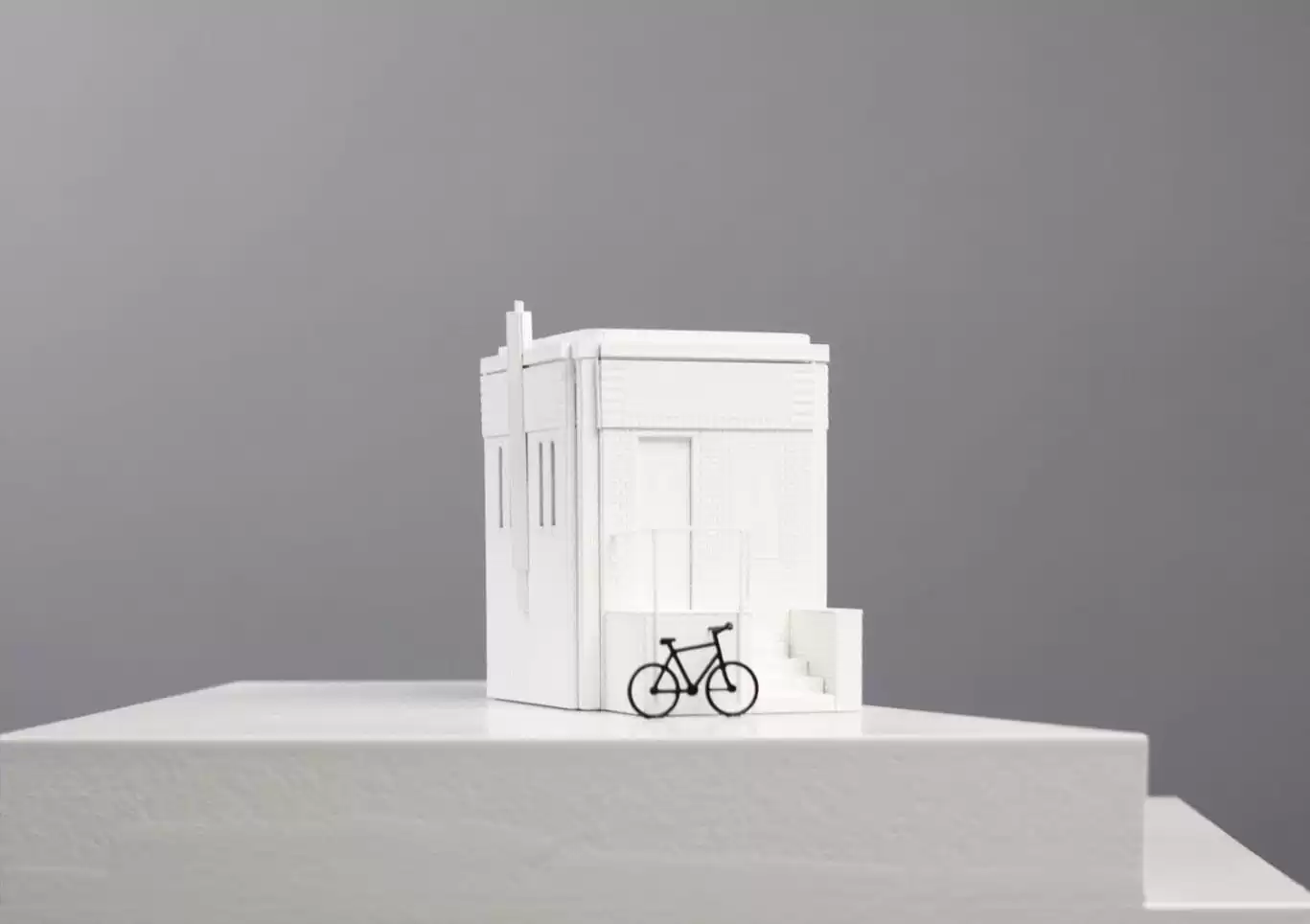 SWEETS hotel Nieuwe Amstelbrug bridge house on Amsterdam canals - maquette by Space&Matter