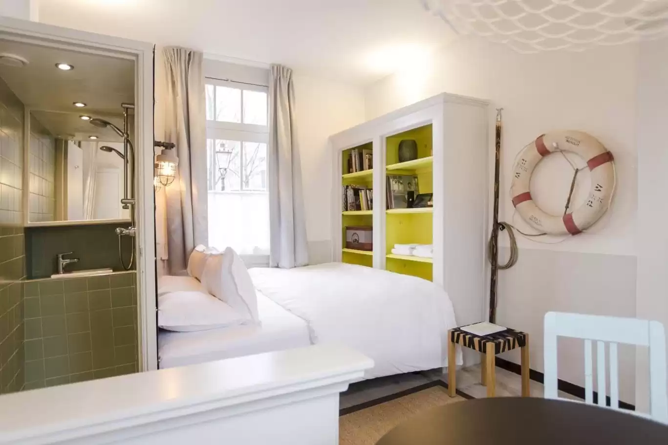 SWEETS hotel Scharrebiersluis - monumental closet with Gispen design interior