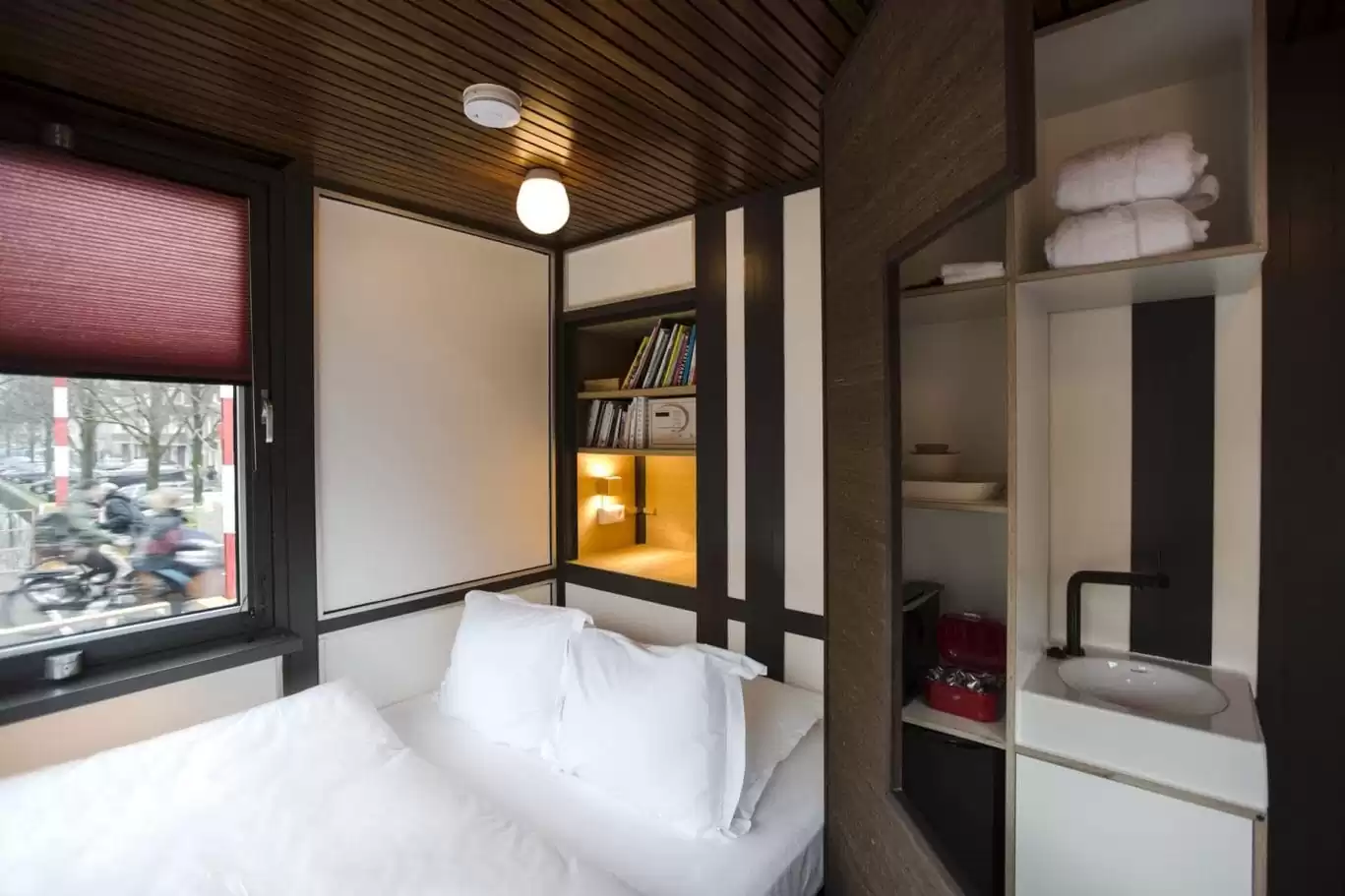 SWEETS hotel Theophile de Bock bridge house on Amsterdam canals - cosy tiny house close to Vondelpark design interior